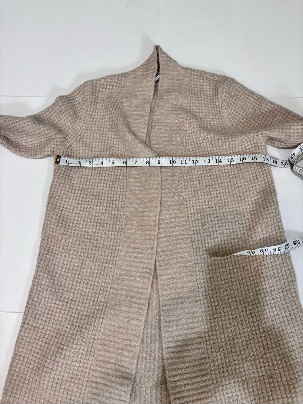 Old Navy Cozy Open-Front Cardigan - Light Beige - Picture 8 of 11